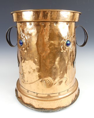 Lot 179 - An Arts & Crafts copper coal bucket, of...