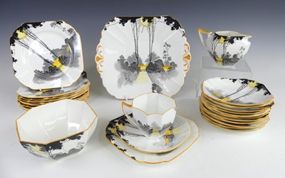 Lot 38 - A 1930s Shelley bone china part tea set in the...