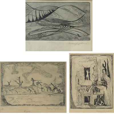 Lot 318 - Mary Wykeham (1909-1996) - The Fish, etching,...