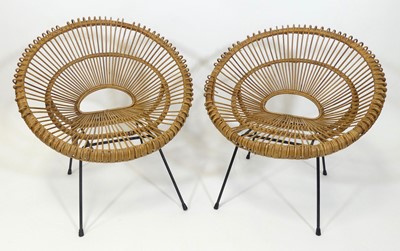 Lot 428 - Franco Albini (1905-1977) - a pair of 1950s...