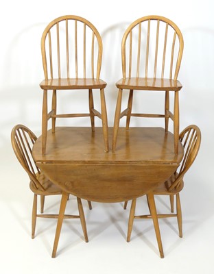 Lot 410 - A 1960s Ercol blond elm 'Windsor' model 384...