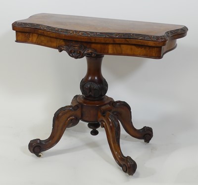 Lot 2620 - A Victorian walnut and floral marquetry inlaid...