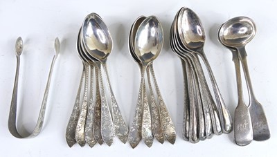 Lot 2176 - A set of ten Irish Edwardian silver teaspoons...