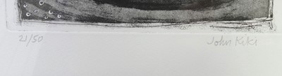 Lot 288 - John Kiki (b.1943) - Horse and Rider, etching...