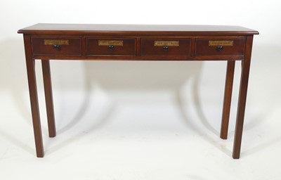 Lot 2551 - A mahogany apothecary hall table, having four...