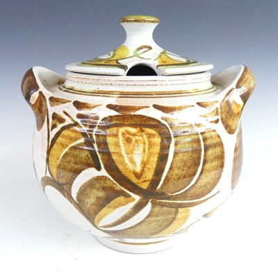 Lot 56 - Edgar Campden - a studio pottery lidded...