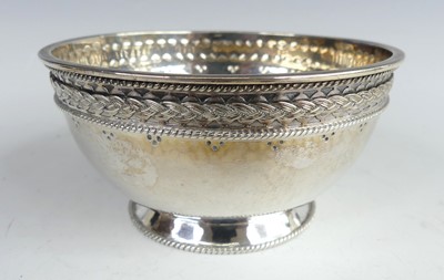 Lot 138 - A 1930s silver footed sugar bowl by Liberty &...