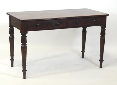 Lot 2572 - A late Regency mahogany side table, having...