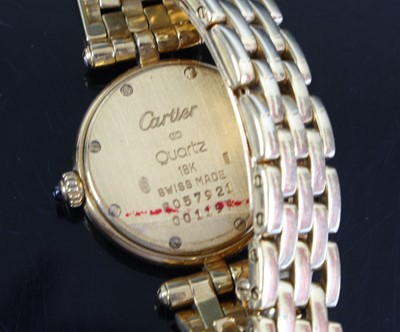 Lot 2383 - An 18ct yellow gold lady's Cartier Panthere...