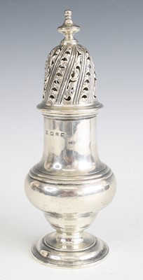 Lot 2151 - A Georgian style silver pedestal lighthouse...