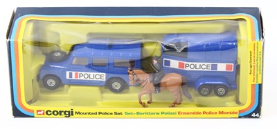 Lot 1498 - Corgi Toys No.44 Mounted Police Set,...