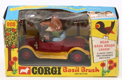 Lot 1495 - Corgi Toys No. 808 Basil Brush and His Car, a...