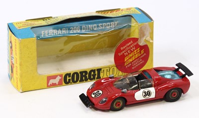 Lot 1486 - Corgi Toys, 344 Ferrari 206 Dino in red with...