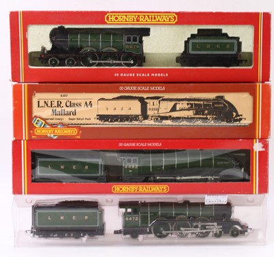 Lot 350 - Four 00 gauge Hornby LNER locos, including a...