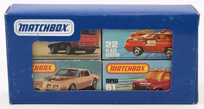 Lot 1539 - Matchbox Lesney Pack of 4 boxed models to...