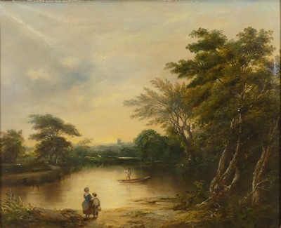 Lot 2481 - Robert Burrows (1810-1883) - The River at...