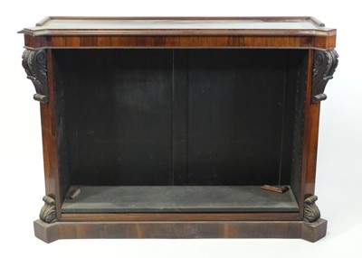 Lot 2574 - An early Victorian rosewood freestanding open...