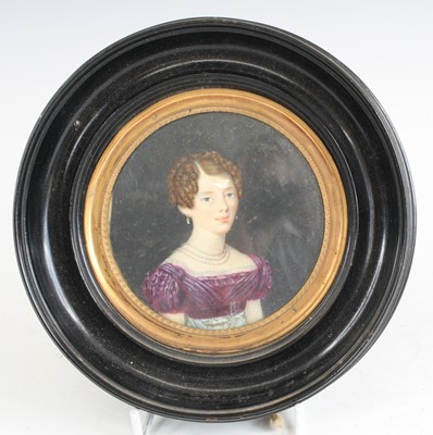 Lot 2427 - Mid-19th century English school - Portrait of...