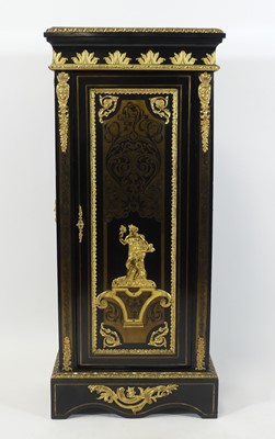 Lot 2581 - A late 19th century ebonised and boulle inlaid...