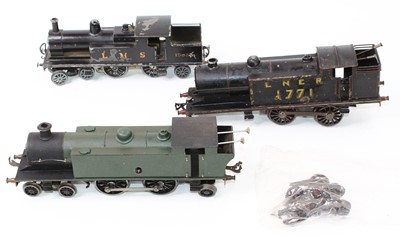 Lot 199 - Three 4-4-2 tank locos, all unidentified makes...