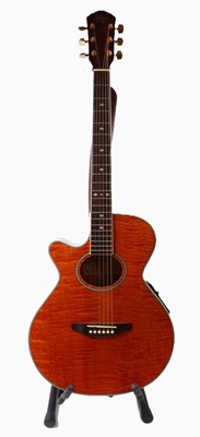 Lot 691 - An Alliance Electro acoustic left hand guitar,...