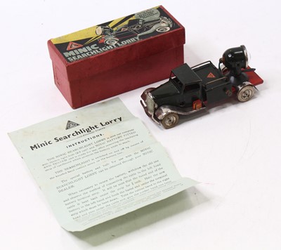 Lot 1966 - Triang Minic battery-operated searchlight...