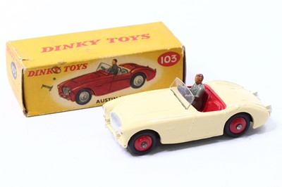 Lot 1124 - Dinky Toys No. 103 Austin Healey 100 sports...