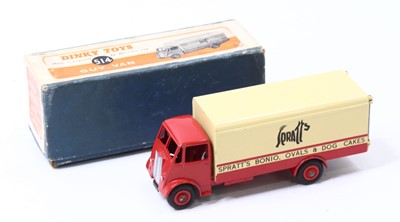 Lot 1235 - Dinky Toys, 514 Guy van 'Spratts', red and...