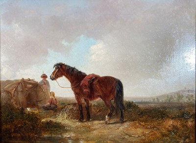 Lot 2485 - Thomas Smythe (1825-1906) - A gypsy encampment,...