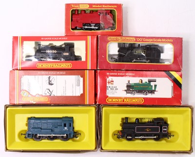 Lot 716 - Seven 00 gauge Hornby and Triang small locos,...