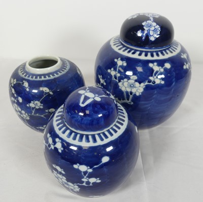 Lot 28 - A collection of three Chinese blue & white...