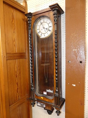 Lot 1151 - A circa 1900 walnut and ebonised Vienna...