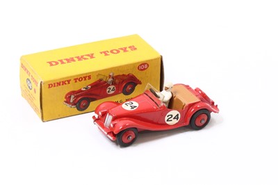 Lot 1122 - Dinky Toys 108 MG Midget, red body with red...