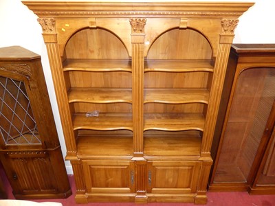 Lot 1176 - A contemporary stained hardwood Ethan Allen...