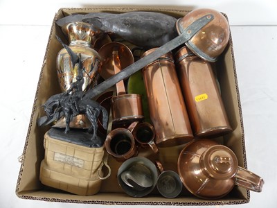 Lot 65 - A collection of mixed metal wares to include a...