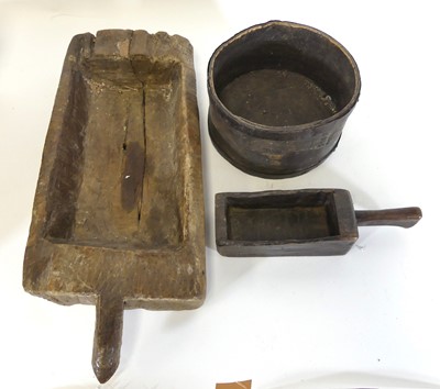 Lot 85 - A collection of early treen items to include a...