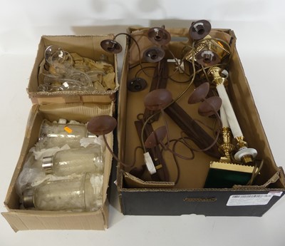 Lot 96 - A collection of mixed lighting to include a...