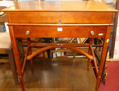 Lot 1190 - A contemporary cherry wood lady's writing desk,...