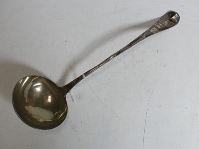 Lot 341 - A silver ladle, marks not visible, 5.9ozt