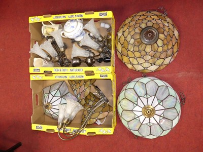 Lot 160 - A collection of various lighting, to include...