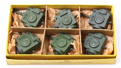 Lot 1341 - Dinky Toys, No.162B Trade box of 6 Military...