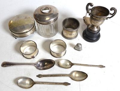 Lot 360 - A collection of mixed silver, to include...