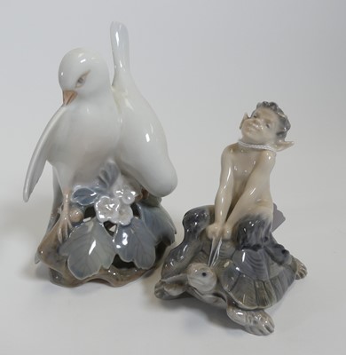 Lot 183 - A Royal Copenhagen porcelain figure of a faun...