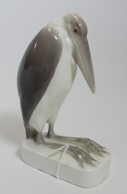 Lot 181 - A Goldscheider pottery figure of a stork,...