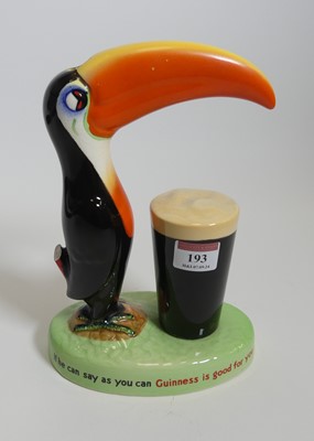 Lot 193 - A Carlton Ware Guinness glazed pottery lamp...