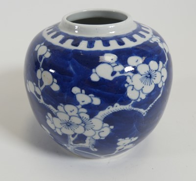 Lot 207 - A Chinese porcelain ginger jar, underglaze...