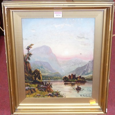 Lot 1034 - Duncan Fraser McLea (1841-1916) - Loch scene...