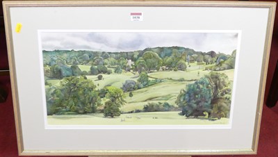 Lot 1038 - Donald Myall - Valley at Saintbury,...