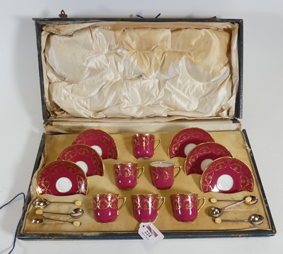 Lot 224 - A Royal Doulton six place setting coffee set,...