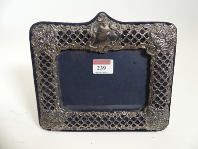 Lot 239 - An Elizabeth II silver clad easel photograph...